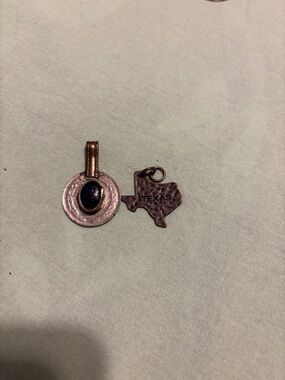 Copper Texas State Charm Pendant - Unbranded